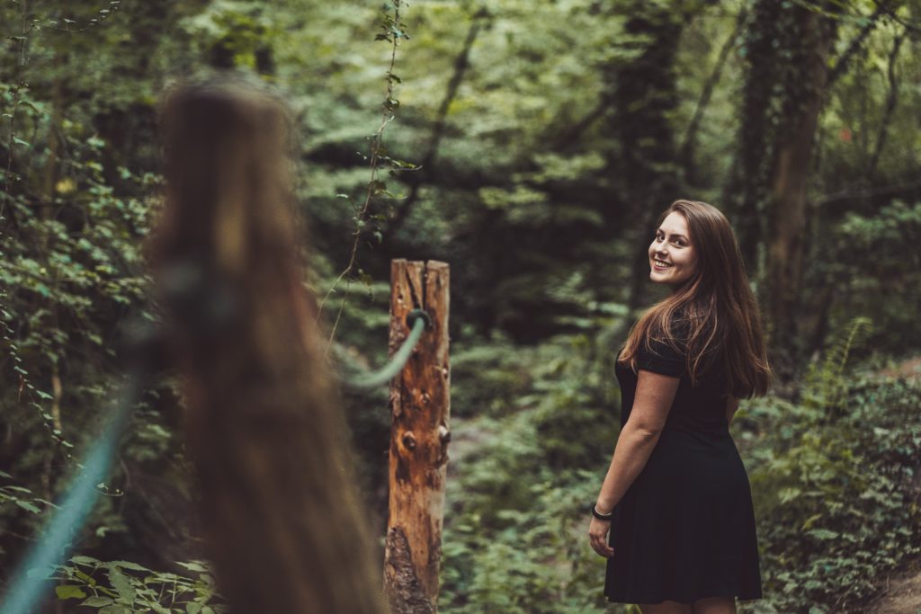 moment présent en forêt