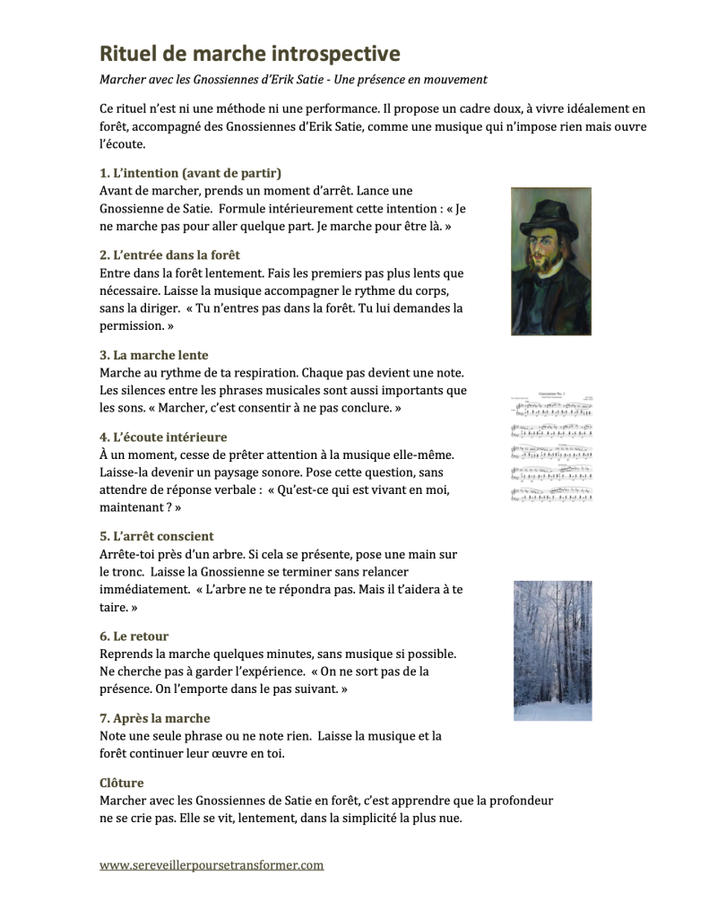 marche en forêt hivernale